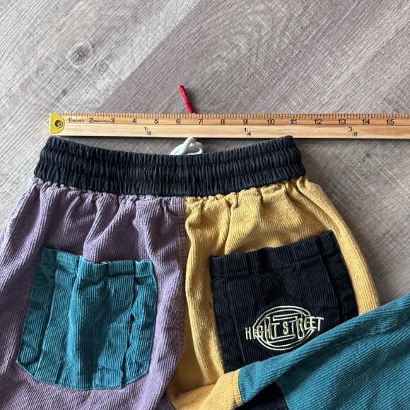 Aelfric Eden Back To The 90s Patchwork Color Block Corduroy Pants XS/S Unisex - Picture 8 of 8